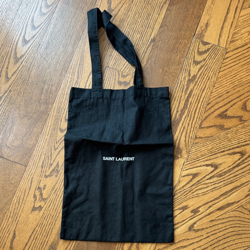 Saint Laurent Black Canvas Tote